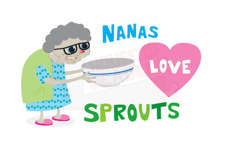 1. At this point in the image, everything is done except the bowl of sprouts.