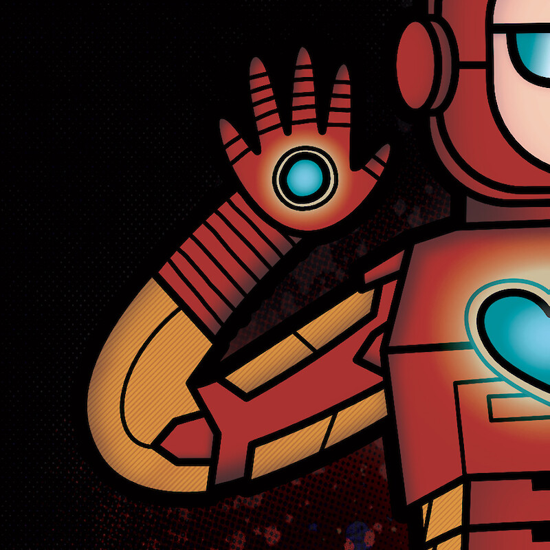 Iron Heart close-up details