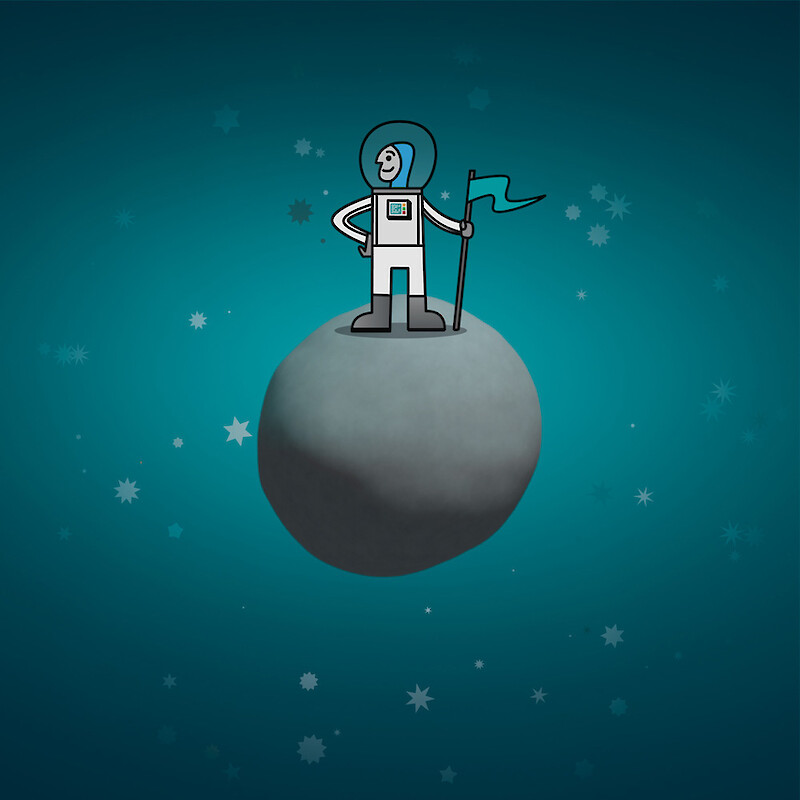 If you believe… Unused editorial illustration about fertilizer and aiming big.
