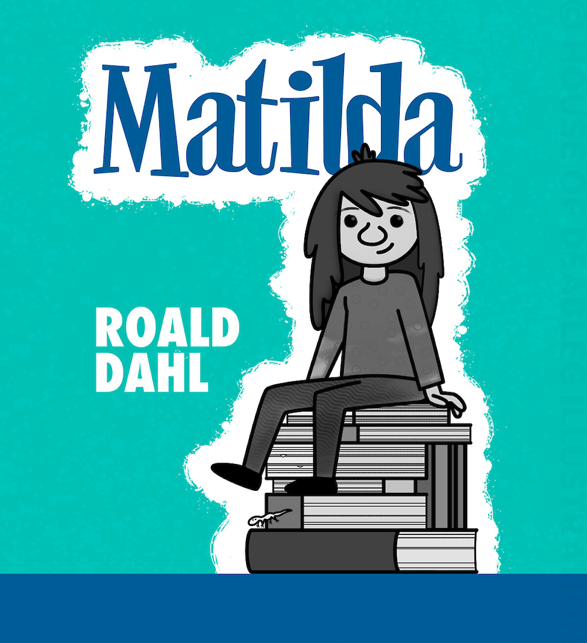 Matilda by Roald Dahl – illustrated book cover