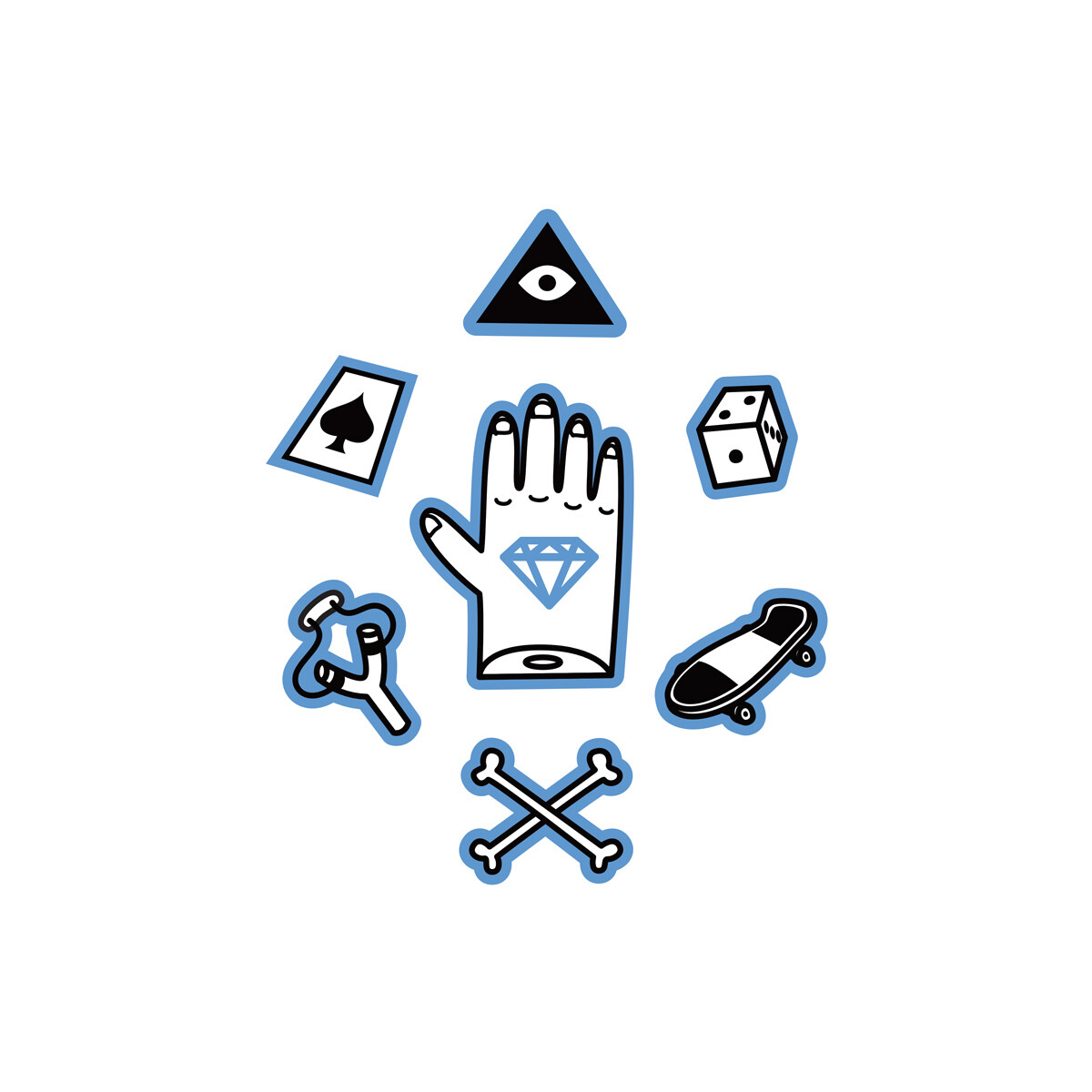 The Diamond Hand Gang logo and handdrawn lettering