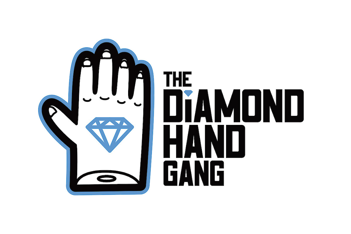 The Diamond Hand Gang logo and handdrawn letering