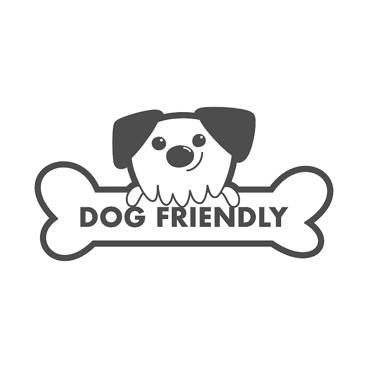 "Dog Friendly" logo created for a leisure and holiday destination