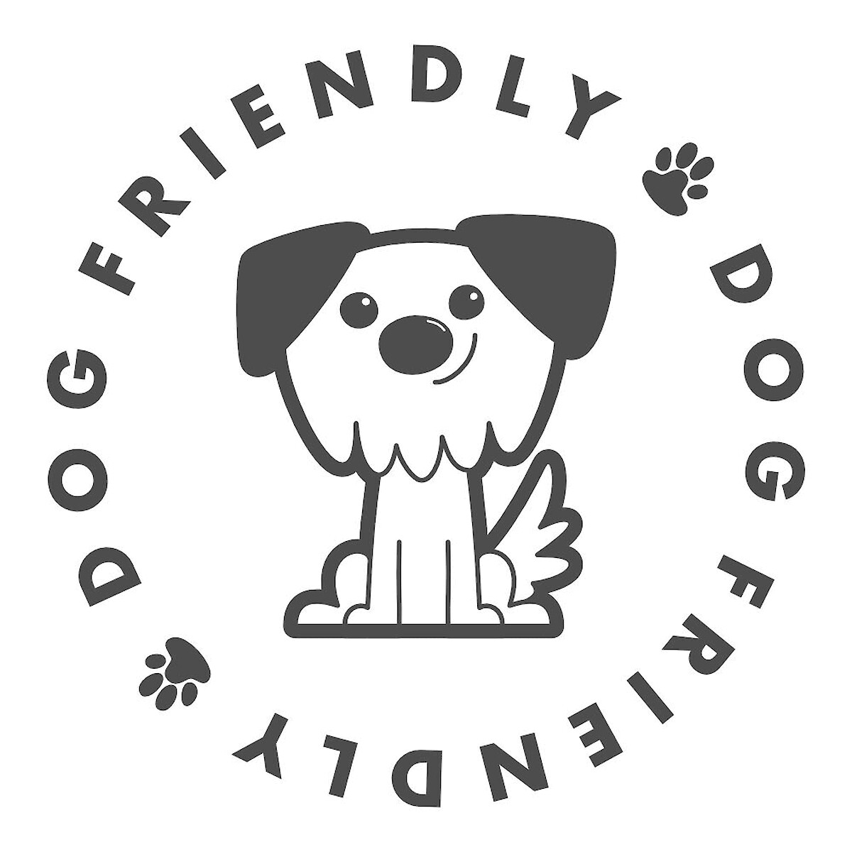 "Dog Friendly" logo created for a leisure and holiday destination