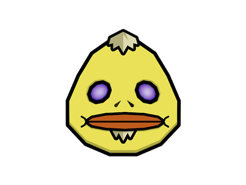 Zelda Goron mask vector illustration