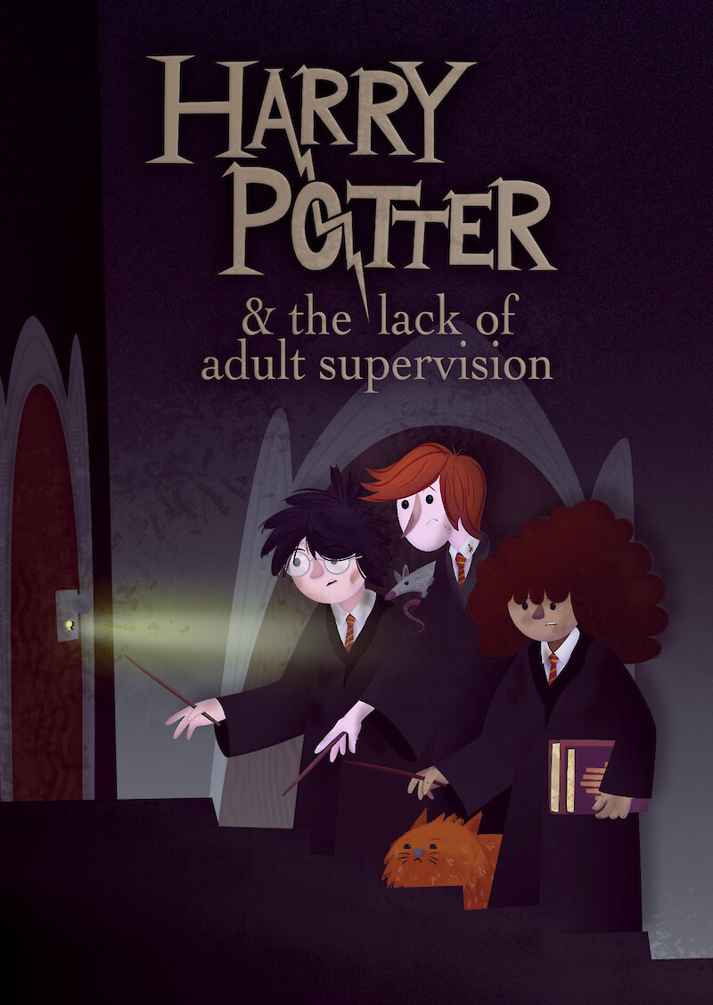Harry Potter and the Lack of Adult Supervision mock cover