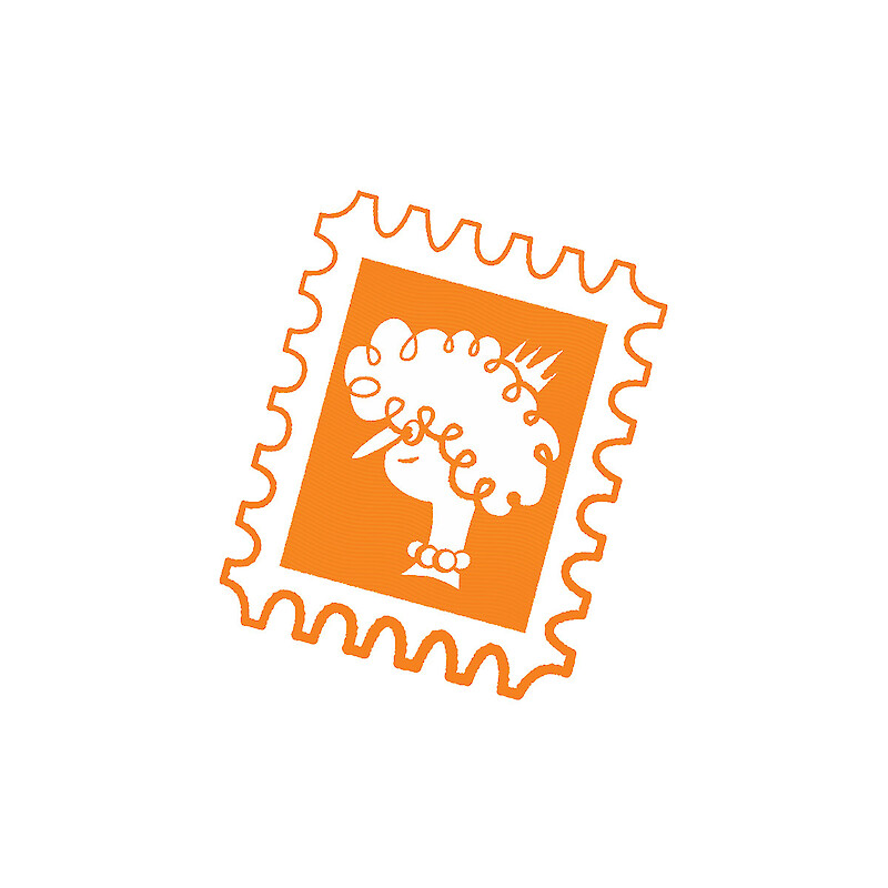 Queen stamp vector illustration