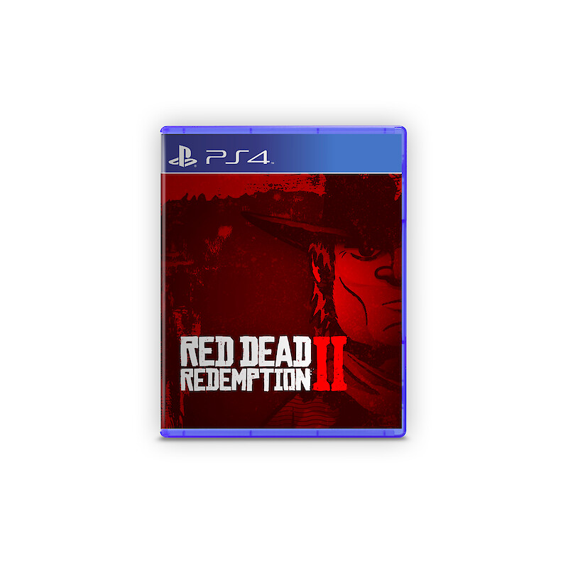 Red Dead Redemption 2 PS4 box artwork mockup. Logo copyright Rockstar Games.