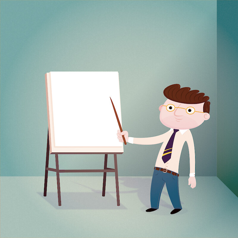 Man doing presentation