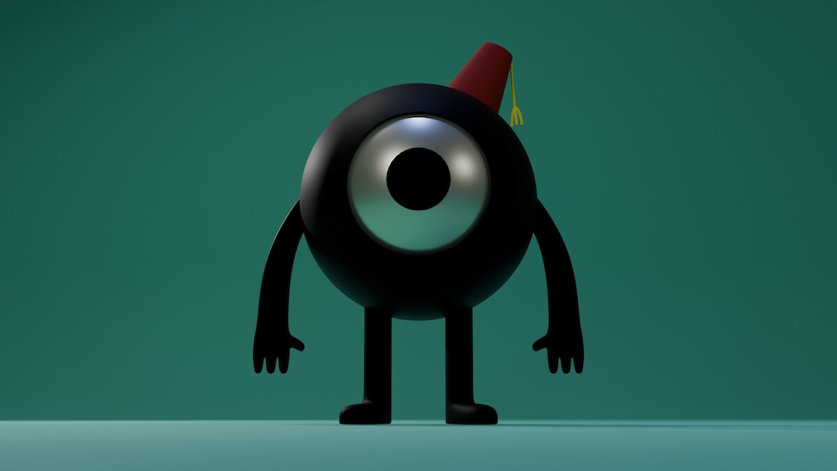 Dot 3D character render