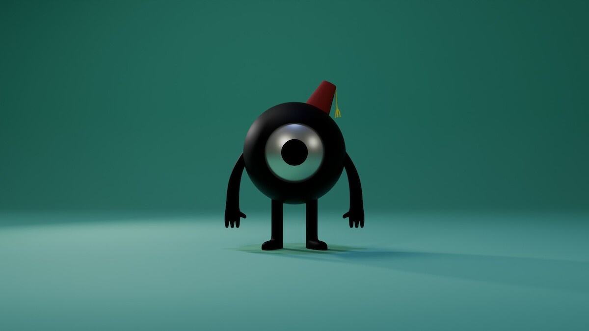 Dot 3D character render