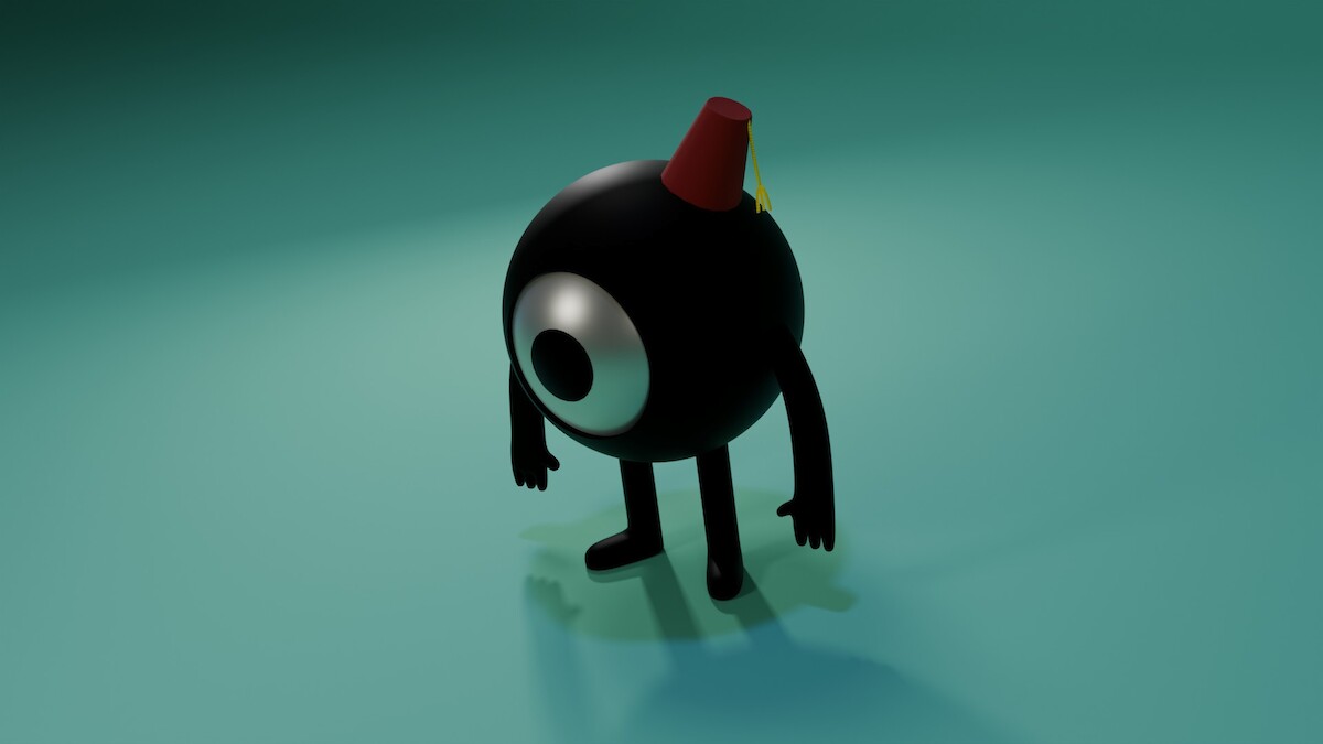 Dot 3D character render